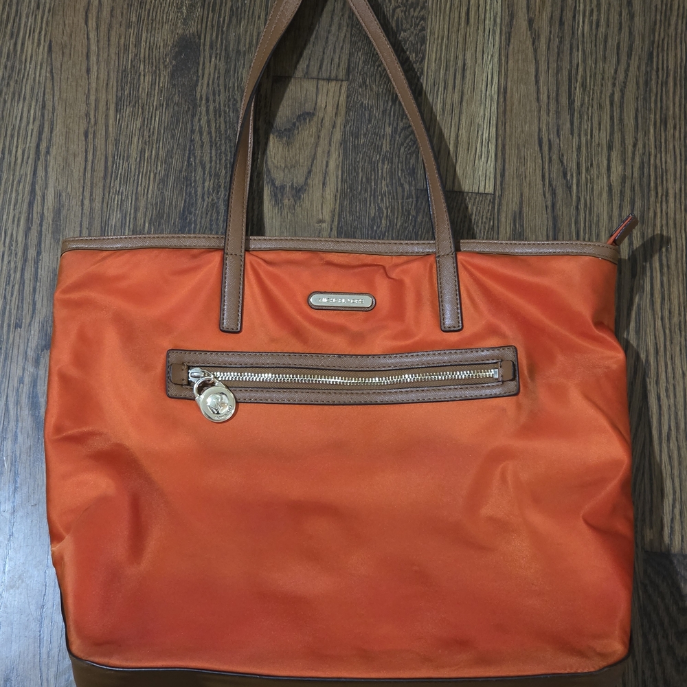 Michael Kors Vibrant Orange Tote Bag